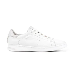 JAYSEN Woman's Pristine Leather Sneakers White 36 Perfect For Summer Casual Everyday Styling Fast Delivery Easy Exchange at GEOX/JOR Stores D621BA.00085.C1001