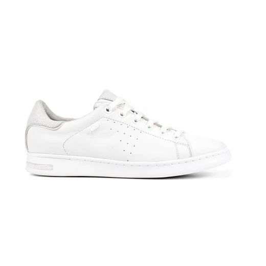 JAYSEN Woman's Pristine Leather Sneakers White 36 Perfect For Summer Casual Everyday Styling Fast Delivery Easy Exchange at GEOX/JOR Stores D621BA.00085.C1001 - Geox - Image 2