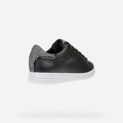 Geox Jaysen Woman Sneakers Black Nappa Embossed Suede Upper Comfortable Lightweight Summer Shoes for Women Size 36 Classic Design Fast Delivery Easy Exchange - Geox - Image 3