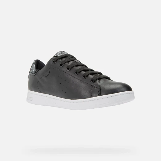 Geox Jaysen Woman Sneakers Black Nappa Embossed Suede Upper Comfortable Lightweight Summer Shoes for Women Size 36 Classic Design Fast Delivery Easy Exchange - Geox - Image 4