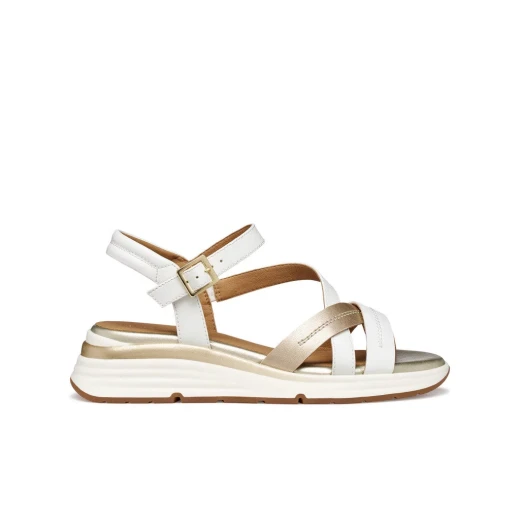 Elowynne Woman Sandals White 36 Lightweight and Breathable Design Leather Effect Nubuck Material Perfect for City Commitments ITEMCODE D650JA.054AJ.C1327 - Geox - Image 2