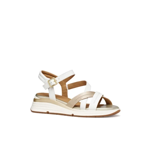 Elowynne Woman Sandals White 36 Lightweight and Breathable Design Leather Effect Nubuck Material Perfect for City Commitments ITEMCODE D650JA.054AJ.C1327 - Geox - Image 3