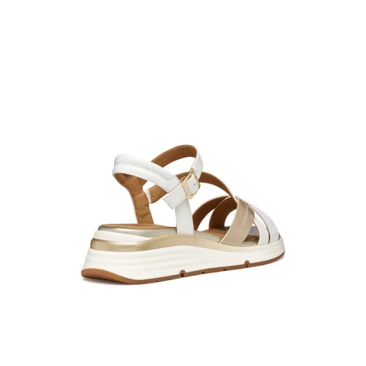 Elowynne Woman Sandals White 36 Lightweight and Breathable Design Leather Effect Nubuck Material Perfect for City Commitments ITEMCODE D650JA.054AJ.C1327 - Geox - Image 5