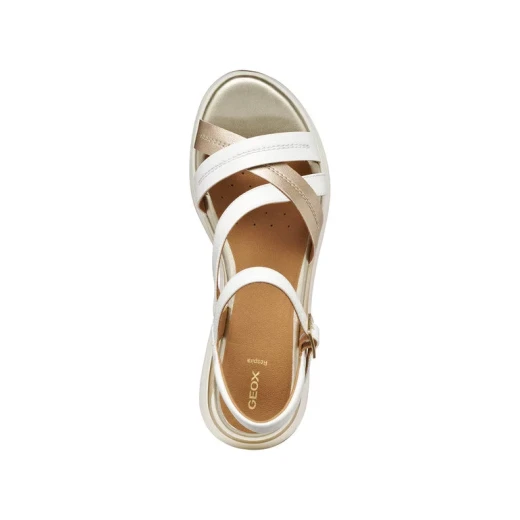 Elowynne Woman Sandals White 36 Lightweight and Breathable Design Leather Effect Nubuck Material Perfect for City Commitments ITEMCODE D650JA.054AJ.C1327 - Geox - Image 9