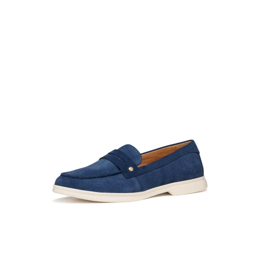 XAND 3 Woman Moccasin Comfortable Breathable Suede Classic Design Urban Style Office Wear Size 37 AVIO Color Code D650ZB.00022.C4005 - Geox - Image 4