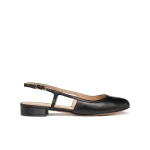 Virnilisa B Women's Slingback Ballerina Flats in Black Suede with Nappa Leather Details, Perfect for Everyday Outfits Size 41