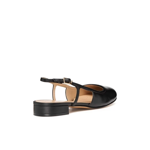 Virnilisa B Women's Slingback Ballerina Flats in Black Suede with Nappa Leather Details, Perfect for Everyday Wear. Size 37 - Virnilisa - Image 4
