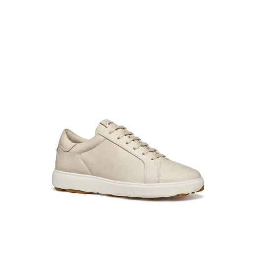 Geox Nebula 2.0 C Woman Papyrus Sneakers Lightweight Breathable Hands Free Fit Shiny Fabric Nappa Leather Size 37 Ideal for City Travel D653TB.000T5.C1122 - Geox - Image 3