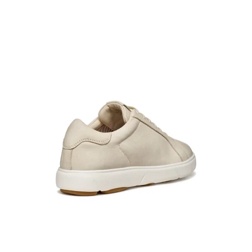 Geox Nebula 2.0 C Woman Papyrus Sneakers Lightweight Breathable Hands Free Fit Shiny Fabric Nappa Leather Size 37 Ideal for City Travel D653TB.000T5.C1122 - Geox - Image 4