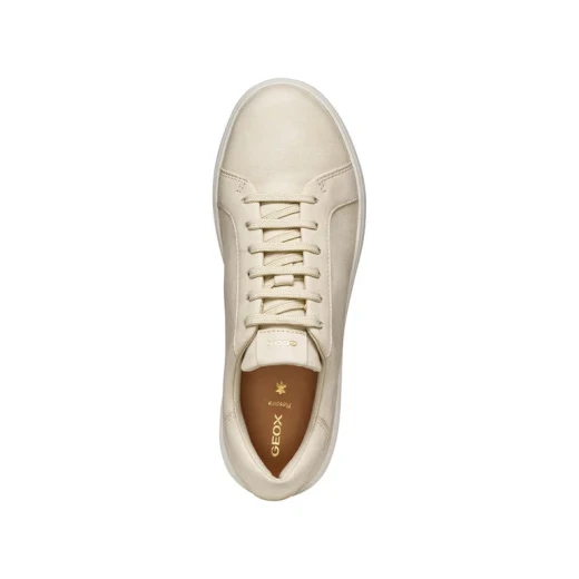 Geox Nebula 2.0 C Woman Papyrus Sneakers Lightweight Breathable HandsFree Fit Shiny Fabric Nappa Leather Ideal City Travel Size 38 Comfortable Stylish - Geox - Image 6