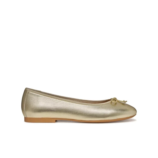 Palmaria Women's Metallic Leather Ballerina Flats, Minimalist Design, Urban Style, Gold Finish, Size 39, Ideal for Everyday City Looks, ITEMCODE: D654JF.0Y211.C2L5K Palmaria Women's Metallic Leather Ballerina Flats, Minimalist Design, Urban Style, Gold Finish, Size 39, Ideal for Everyday City Looks, ITEMCODE: D654JF.0Y211.C2L5K