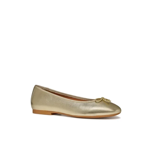 New Palmaria Woman Ballerina Flat Gold Metallic Leather Fabric Slip On Urban Design Comfortable for Everyday City Wear Size 38 Stylish Fashion D654JF.0Y211.C2L5K - Image 3