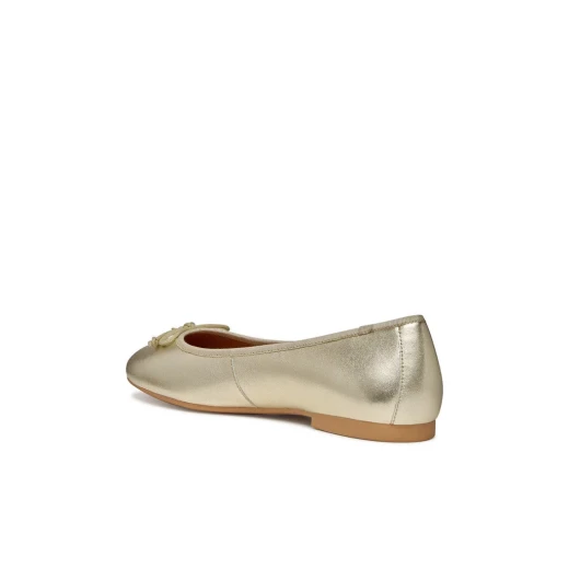 Palmaria Women's Metallic Leather Ballerina Flats, Minimalist Design, Urban Style, Gold Finish, Size 39, Ideal for Everyday City Looks, ITEMCODE: D654JF.0Y211.C2L5K - Geox - Image 6