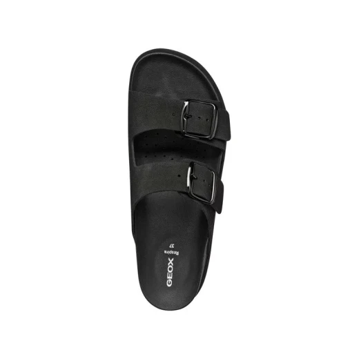 Sandybett High Women's Suede Sandals with Adjustable Straps and High Sole in Black, Size 41. Contemporary and Comfortable Design for Everyday Wear. ITEMCODE:D656KA.00022.C9999 - Geox - Image 10