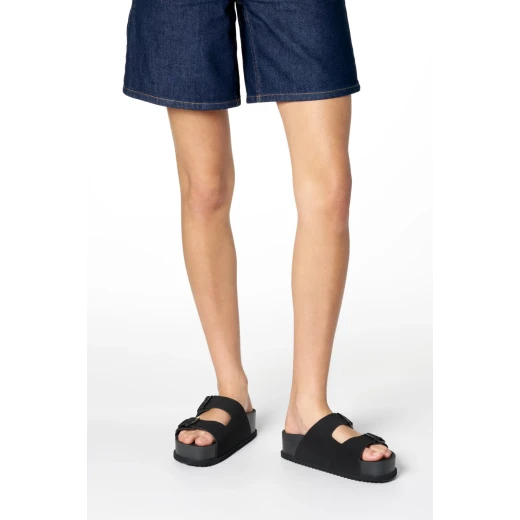 Sandybett High Woman's Sandals with High Sole, Adjustable Straps, and Breathable Design in Black, Size 37 for Trendy Comfort. Item D656KA.00022.C9999 - Image 2
