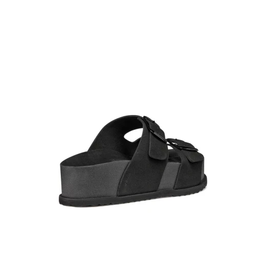 SANDYBETT High Women's Suede Sandals with Adjustable Straps and High Sole for Breathable Comfort and Trendy Style, Available in Black, Size 36, ITEMCODE D656KA.00022.C9999 - Geox - Image 6