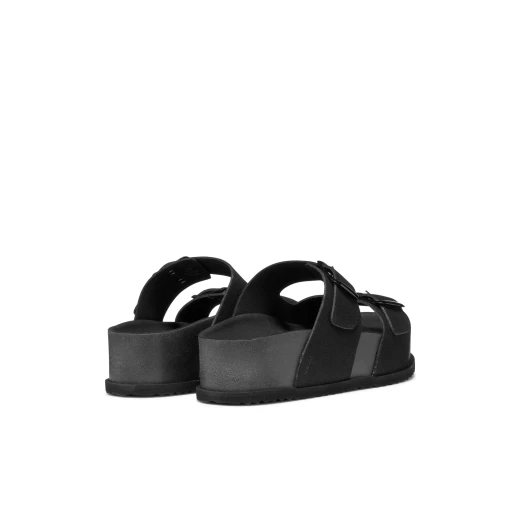 SANDYBETT High Women's Suede Sandals with Adjustable Straps and High Sole for Breathable Comfort and Trendy Style, Available in Black, Size 36, ITEMCODE D656KA.00022.C9999 - Geox - Image 9