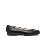 Annytah Woman Ballerina Flats in Black Nappa Leather Size 36 Comfortable and Breathable Urban Style Flat Shoes D657NA.000TU.C9999 for Women - Geox