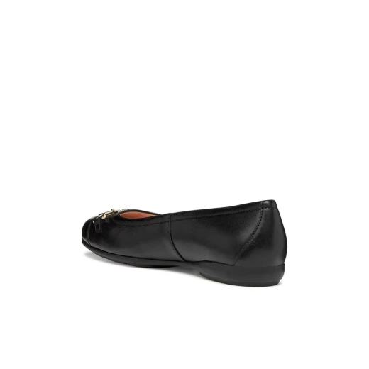 Annytah Woman Ballerina Flats in Black Nappa Leather Size 36 Comfortable and Breathable Urban Style Flat Shoes D657NA.000TU.C9999 for Women - Geox - Image 6
