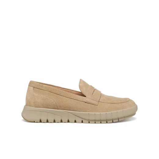 Flextride Woman Moccasin Shoes Cream 36 Crafted From Soft Suede Breathable Design For Optimal Comfort Modern Style D659AB.00022.C5002 - Perfect Everyday Wear - Image 2
