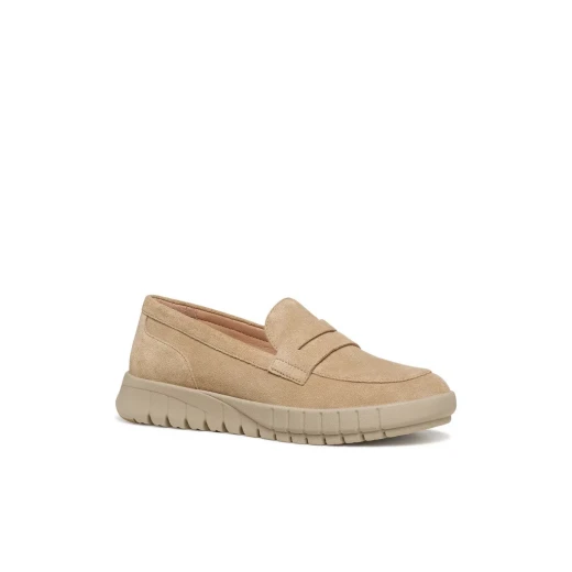Flextride Woman Moccasin Shoes Cream 36 Crafted From Soft Suede Breathable Design For Optimal Comfort Modern Style D659AB.00022.C5002 - Perfect Everyday Wear - Image 3