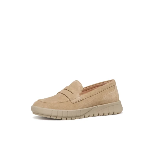 Flextride Woman Moccasin Shoes Cream 36 Crafted From Soft Suede Breathable Design For Optimal Comfort Modern Style D659AB.00022.C5002 - Perfect Everyday Wear - Image 4