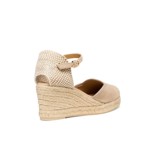 Gelsa Low Woman's Espadrille Sandals with Ankle Strap and Rope Wedge Heel in Taupe, Size 39 - Perfect for Casual Looks - Geox - Image 4