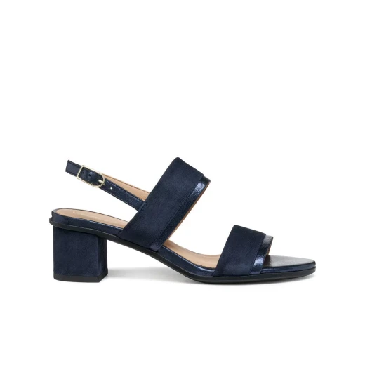 Aurely 50 Women's Navy Suede Sandals Urban Style Comfortable Design Size 36 Stylish Everyday Footwear Perfect for Spring Summer Lightweight and Durable - Geox - Image 2