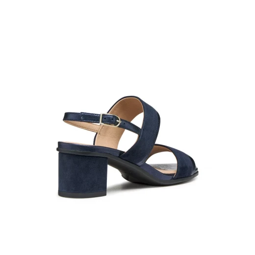 Aurely 50 Women's Navy Suede Sandals Urban Style Comfortable Design Size 36 Stylish Everyday Footwear Perfect for Spring Summer Lightweight and Durable - Geox - Image 5