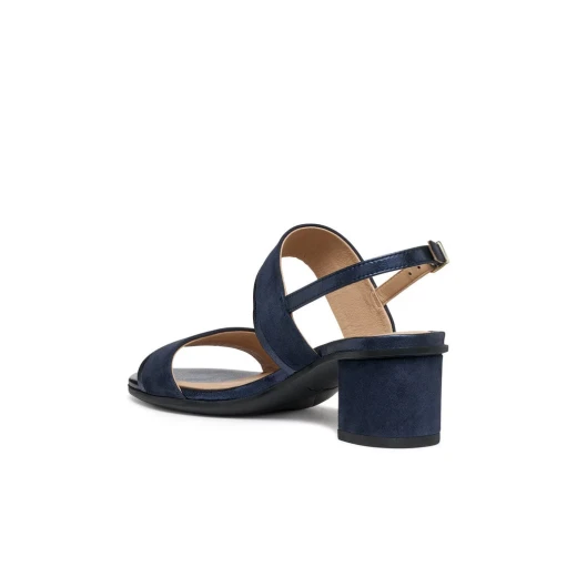 Aurely 50 Woman's Navy Blue Suede Sandals Size 37 for Everyday Wear, Urban and Feminine Design, Features Shiny Suede Details, Comfortable and Stylish Footwear for Women - Aurely - Image 6