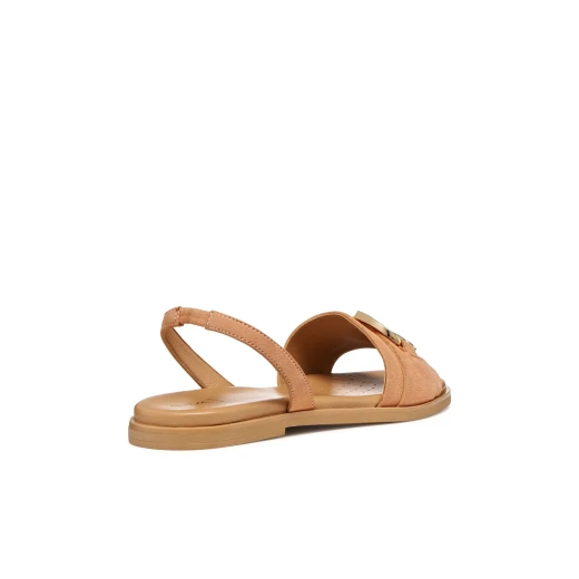 Naileen Woman Suede Flat Sandals Peach 39 Lightweight Breathable - Naileen - Image 4