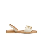 Naileen Woman Papyrus Leather Flat Sandals Size 39 for Women Lightweight and Breathable Urban Style Soft Smooth Leather Everyday Wear Comfort Footwear - Naileen