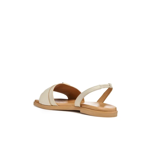 Naileen Woman Papyrus Leather Flat Sandals 41 Lightweight Breathable - Naileen - Image 5