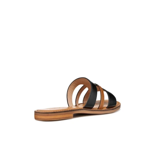 Maddalusia C Women's Leather Sandals in Black Size 40: Minimalist Design for Everyday Casual Wear, Offering Comfort and Breathability for Stylish Summer Outfits - Geox - Image 5