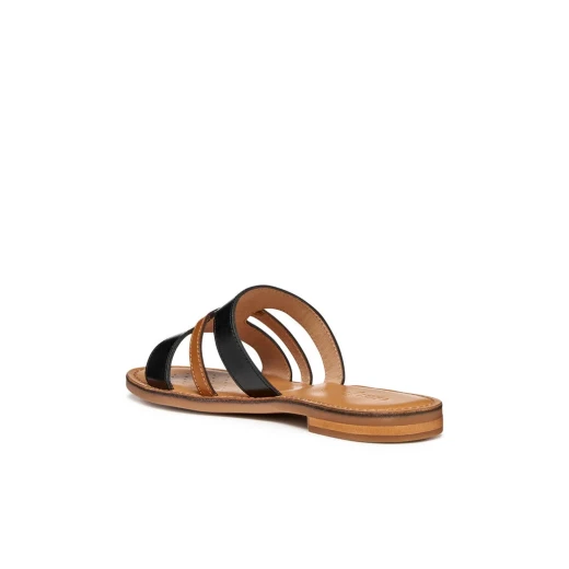 Maddalusia C Women's Leather Sandals in Black Size 40: Minimalist Design for Everyday Casual Wear, Offering Comfort and Breathability for Stylish Summer Outfits - Geox - Image 6