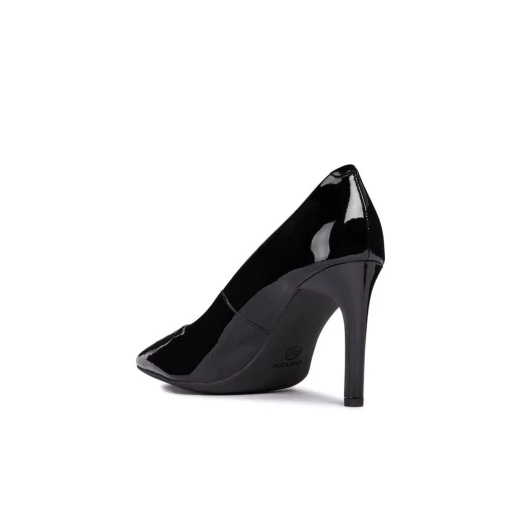 Geox Faviola Woman Black Patent Leather Court Shoes with Stiletto Heel for Women Size 40. Perfect for Office Meetings and Evening Drinks. Breathable and Comfortable. - Geox - Image 5