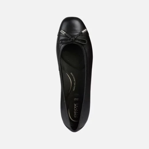 Geox Annytah Women's Ballet Flats Black Leather Size 36 Everyday Comfort - Geox - Image 3