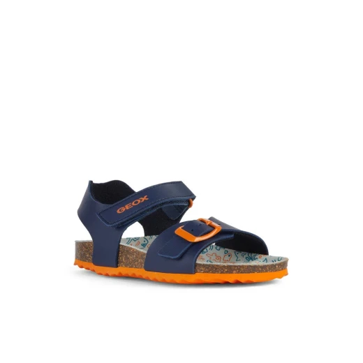 Geox Ghita Boy Sandals Navy 34 Comfortable Anatomic Design Leather Effect Casual Style Boys Footwear Perfect for Everyday Wear Quick Delivery Easy Exchange at Geox/Jor Stores - Geox - Image 3