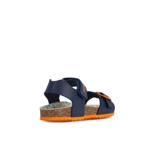 Geox Ghita Boy Sandals Navy 34 Comfortable Anatomic Design Leather Effect Casual Style Boys Footwear Perfect for Everyday Wear Quick Delivery Easy Exchange at Geox/Jor Stores - Geox - Image 4