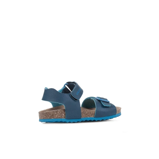 Geox Ghita Boy Sandals Blue 33 Lightweight Summer Shoes for Kids Comfortable Leather Effect Design Perfect for Adventure Days Easy to Wear and Stylish - Geox - Image 4