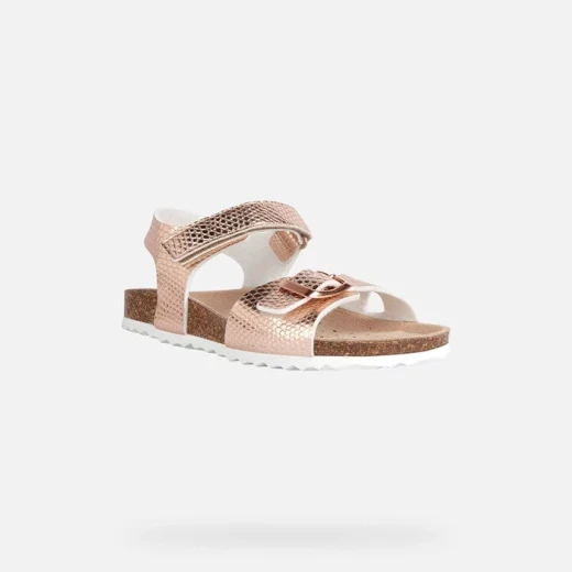 Geox Adriel Girl Sandals Rose Pink 34 Adjustable Buckle Summer Shoes - Geox - Image 3