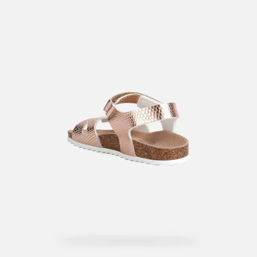 Geox Adriel Girl Sandals Rose Pink 34 Adjustable Buckle Summer Shoes - Geox - Image 4