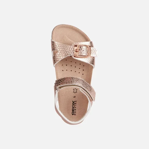 Geox Adriel Girl Sandals Rose Pink 34 Adjustable Buckle Summer Shoes - Geox - Image 5