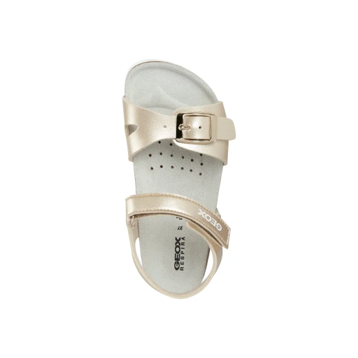 Geox Adriel Girl's Sandals Gold Pearlescent Finish Lightweight Summer Shoes Size 30 EU Perfect for Girls Casual Outings - Geox - Image 7