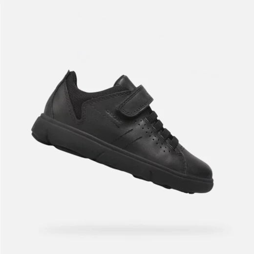Geox NEBCUP BOY Black Sneakers Size 28 for Boys with Breathable Respira Technology and Durable Leather Insoles for Everyday Comfort. Fast Delivery and Easy Exchange. - Geox - Image 2