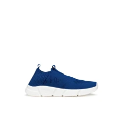 Geox Aril Boy Sneakers Size 29 Avio Blue Knitted Fabric Lightweight Sporty Design Comfortable and Flexible Breathable Outer Sole Easy Slip On Style Ideal for Active Kids