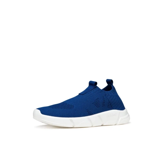 Geox Aril Boy Sneakers Size 29 Avio Blue Knitted Fabric Lightweight Sporty Design Comfortable and Flexible Breathable Outer Sole Easy Slip On Style Ideal for Active Kids - Geox - Image 4