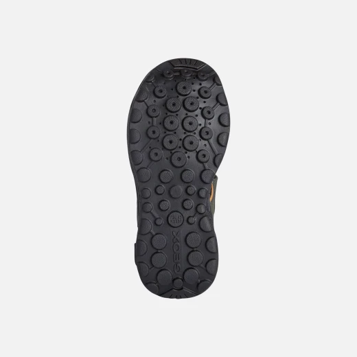 Geox Vaniett Boy's Sandals Olive Green Summer Comfort 36 Breathable Lycra and Leather Effect Design for Little Adventurers Easy Foot Entry Perfect for Everyday Wear - Geox - Image 6