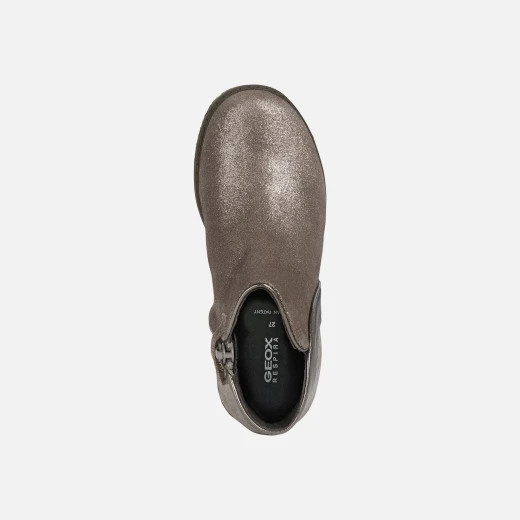 Geox Shawntle Girl Ankle Boots Grey Suede Glitter Details 28 - Geox - Image 5