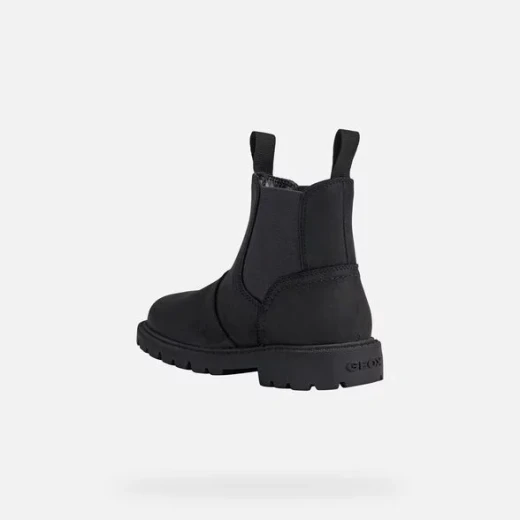 Geox Shaylax Boy's Ankle Boots in Black Leather Size 33, Breathable and Stylish Chelsea Boots for Boys. Made with Premium Materials, Fast Delivery and Easy Exchange. - Geox - Image 5
